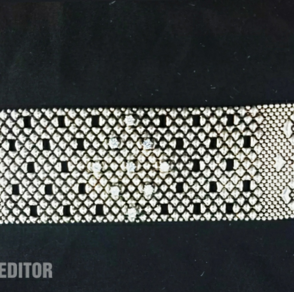 Liquid Metal Cuff Bracelet with CZ